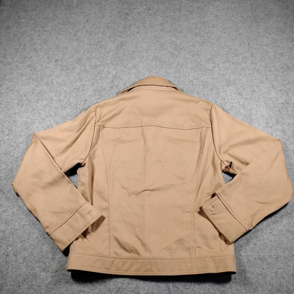 Vintage 70s Levis Panatela Tops Tan Safari Trucker Jacket Mens Medium Beige USA - Picture 12 of 14